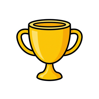 Gold trophy sticker — Strength
