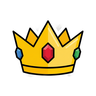 Gold crown sticker — Confidence